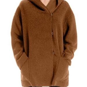 🧣Max Studio Brown Teddy Jacket